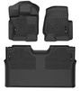 Husky Liners 94041 - 15-23 Ford F-150 SuperCrew Weatherbeater Black Front & 2nd Seat Floor Liners