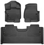 Husky Liners 94051 - 15-19 F-150 SuperCab Weatherbeater Black Front & 2nd Seat Floor Liners