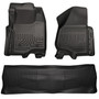 Husky Liners 98711 - 11-12 Ford SD Crew Cab WeatherBeater Combo Black Floor Liners (w/o Manual Trans Case)