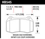 Hawk HB545D.564 - 04-09 Infiniti G35 3.5L Base Brembo Brakes OE Incl.Pin Clips Shims Front ER-1 Brake Pads