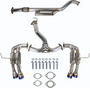 Invidia HS22WRXGM4ST - 2022+ Subaru WRX Gemini Single Layer Quad Titanium Tip Cat-Back Exhaust