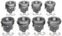Mahle OE 2241713020 - Ford Pass & Trk 390 Eng 1966-70 360 Eng 1968-76 .020 Piston Set (Set of 8)