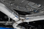 MBRP S46123CF - 2022-Up Volkswagen Golf R MK8 T304 Stainless Steel 3 Inch Cat-Back Quad Split Rear Carbon Fiber Tips Valve Delete