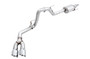 AWE 3015-22066 - 2015+ Ford F-150 0FG Single Exit Performance Exhaust System w/4.5in Chrome Silver Tips