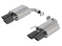 Borla 11953BC - 18-19 Ford Mustang GT 5.0L 2.5in S-Type Exhaust w/o Valves (Rear Section Only) - Black Chrome