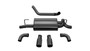 Corsa Performance 21014BLK - 18+ Jeep Wrangler JL 2.5in Dual Rear Exit Black Tips Sport Axle-Back Exhaust