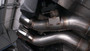 Stainless Works CTSV16MKS-FC - 2016-18 Cadillac CTS-V Sedan Axleback System Dual-Mode Turbo Mufflers 4in Tips