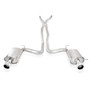Stainless Works CTSVEHX - 2004-07 Cadillac CTS-V 3in Exhaust X-Pipe Chambered Mufflers High-Flow Cats 4in Tips