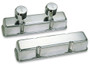 Moroso 68374 - Chevrolet Small Block Valve Cover - 1 Cover w/2 Breathers - No Logo - Polished Alum - Pair