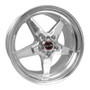 Race Star 92-795152DP - 92 Drag Star 17x9.50 5x4.50bc 6.13bs Direct Drill Polished Wheel
