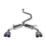 Remark RK-C4063T-01P - 2019+ Toyota Corolla Hatchback Quad-Exit Cat-Back Exhaust Burnt Stainless Steel