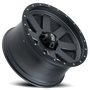 ION Wheels 134-2178MG - Cast Aluminum Wheels 134 GY 20x10 Black Beadlock Matte Gunmetal Gray 8 On 180 Bolt Pattern -19 Offset
