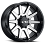 ION Wheels 143-2936BM - Cast Aluminum Wheels 143 GBM 20x9 Machined Face Gloss Black 6 On 135 Bolt Pattern 0 Offset