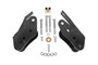 BMR CAB005H - 05-14 S197 Mustang Bolt-On Control Arm Relocation Brackets - Black Hammertone