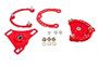 BMR CP001R - 15-17 S550 Mustang Caster Camber Plates - Red