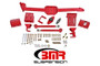 BMR WL005R - 05-14 S197 Mustang Body Mount Watts Link Rod End/Poly w/ Adj. Axle Clamps - Red