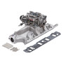 Edelbrock 2032 - Manifold And Carb Kit Performer RPM Small Block Ford 289-302 Natural Finish