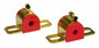 Prothane 19-1201 - Universal 90 Deg Greasable Sway Bar Bushings - 1/2in - Type B Bracket - Red