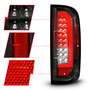 Anzo 311434 - 15-21 GMC Canyon Full LED Taillights w/ Red Lightbar Black Housing/Clear Lens