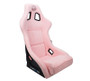 NRG FRP-302PK-PRISMA - FRP Bucket Seat PRISMA Edition W/ pearlized Back Pink Alcantara - Large