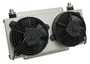 Derale 15840 - 19 Row Hyper-Cool Dual Cool Remote Fluid Cooler, -8AN