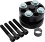 AllStar Performance ALL30184 - Fan Spacer - 1.5 in Thick - Bushing / Hardware Included - Aluminum - Black Anodized - Chevy V8 / Ford V8 - Each