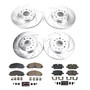 PowerStop K8794 - Power Stop 2021 GMC Acadia Front & Rear Z23 Evolution Brake Kit