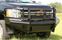 Fab Fours CH11-S2760-1 - Black Steel Front Ranch Bumper