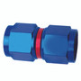 SpeedFx 560800 - 8AN Straight Swivel; Anodized Aluminum; Red/Blue; Single