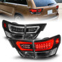 Anzo 311439 - 11-13 Jeep Grand Cherokee LED Taillights w/ Lightbar Black Housing/Clear Lens 4pcs