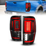 Anzo 311446 - 19-22 Ford Ranger Full LED Taillights w/ Lightbar Sequential Signal Black Housing/Clear Lens