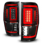 Anzo 311446 - 19-22 Ford Ranger Full LED Taillights w/ Lightbar Sequential Signal Black Housing/Clear Lens