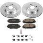 PowerStop K8269 - Z23 Daily Driver Carbon-Fiber Ceramic Brake Pad and Drilled/Slotted Rotor Kit