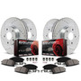 PowerStop K8511 - Z23 Daily Driver Carbon-Fiber Ceramic Brake Pad and Drilled/Slotted Rotor Kit