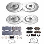 PowerStop K8511 - Z23 Daily Driver Carbon-Fiber Ceramic Brake Pad and Drilled/Slotted Rotor Kit