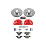 PowerStop KC7022 - Z23 Daily Driver Carbon-Fiber Ceramic Pads Drilled/Slotted Rotor/Caliper Kit