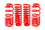 BMR SP640R - 02-09 Trailblazer Lower Springs Set of 4 2in-3in Drop Red