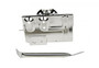 Kentrol 30498 - Jeep CJ Battery Tray with support arm 76-86 CJ Polished Silver