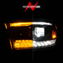 Anzo 111595 - 09-18 Dodge Ram 1500/2500/3500 Full LED Proj Headlights w/Switchback Light Bar - Black