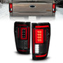 Anzo 311474 - 21-23 Ford F-150 LED Taillights Seq. Signal w/BLIS Cover - Black Smoke