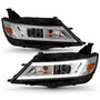 Anzo 121575 - 14-20 Chevrolet Impala Square Projector LED Bar Headlights w/ Chrome Housing