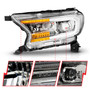 Anzo 111614 - 19-23 Ford Ranger Full LED Projector Headlights w/ Initiation & Sequential - Chrome