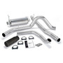 Banks Power 48655-B - 99 Ford 7.3L Truck w/Cat Conv Monster Exhaust System - SS Single Exhaust w/ Black Tip