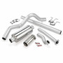 Banks Power 46299 - 94-97 Ford 7.3L CCLB Monster Exhaust System - SS Single Exhaust w/ Chrome Tip