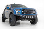 Addictive Desert Designs F110014110103 - 17-20 Ford F-150 Raptor Bomber Front Bumper w/ 4 Rigid 360 6in Round Mounts