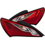 Anzo 321334 - 2010-2013 Hyundai Genesis LED Taillights Red/Clear