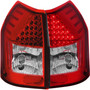 Anzo 321015 - 2005-2008 Dodge Magnum LED Taillights Red/Clear