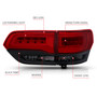 Anzo 311269 - 2014-2016 Jeep Grand Cherokee LED Taillights Red/Smoke