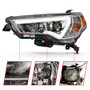 Anzo 111417 - 14-18 Toyota 4 Runner Plank Style Projector Headlights Chrome w/ Amber