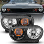 Anzo 121526 - 2008-2014 Dodge Challenger Crystal Headlights Black